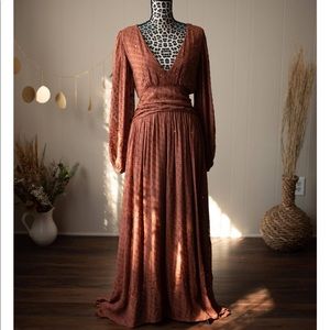 Jens Pirate Booty Embellished Lapis Maxi Dress